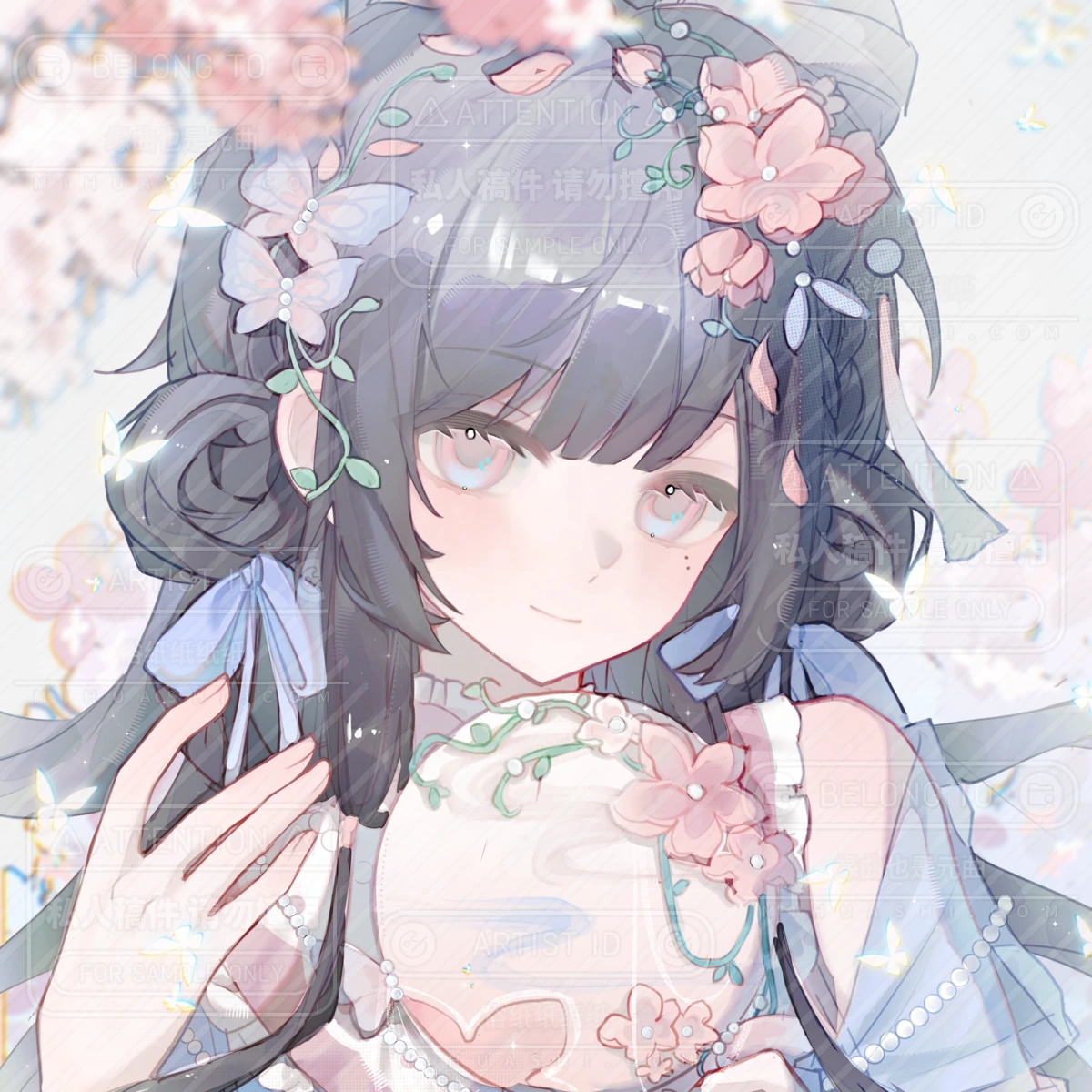 近期人物插画 · 01，完整画面