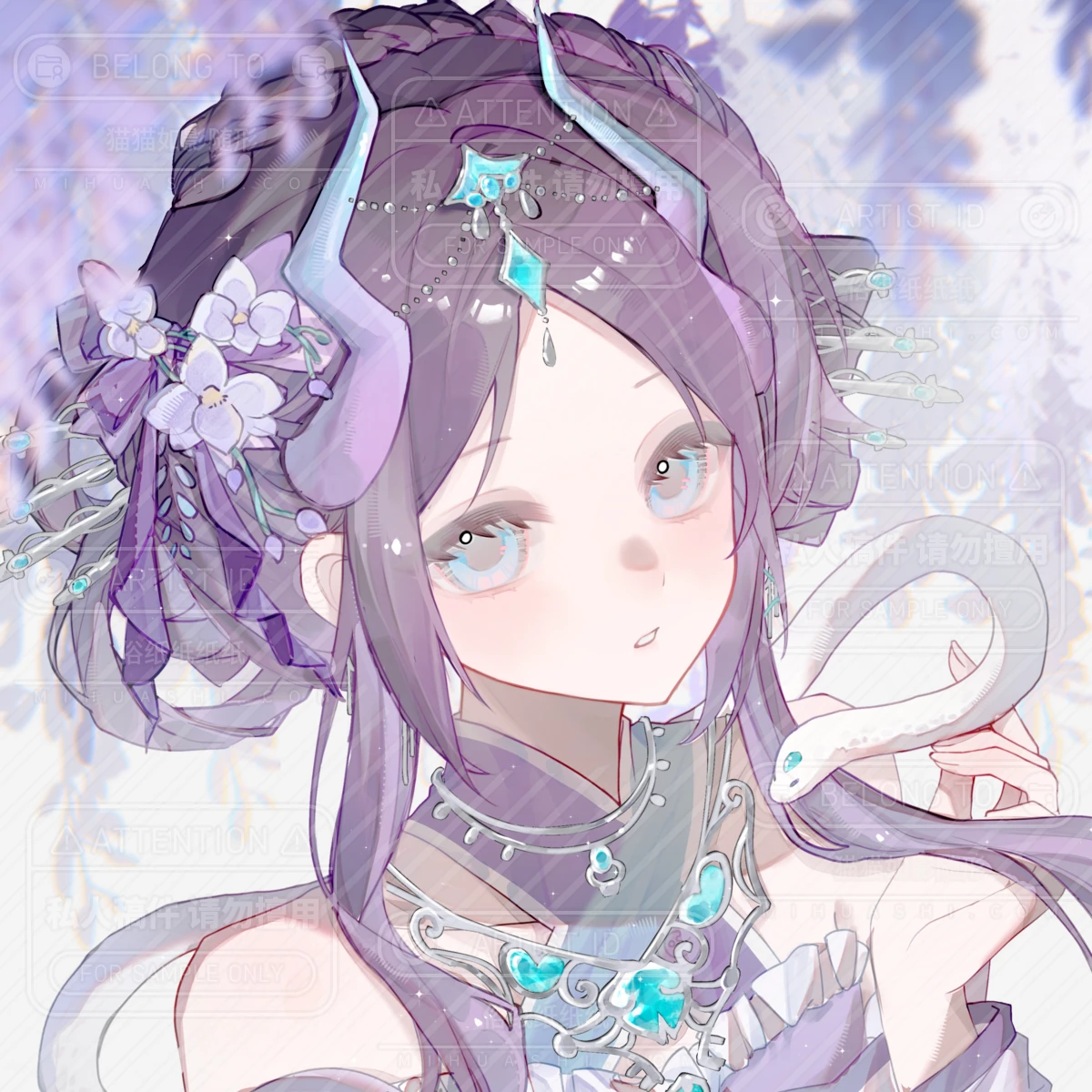 近期人物插画 · 02，完整画面