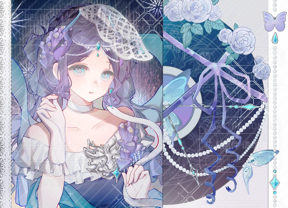 近期人物插画 · 03，完整画面