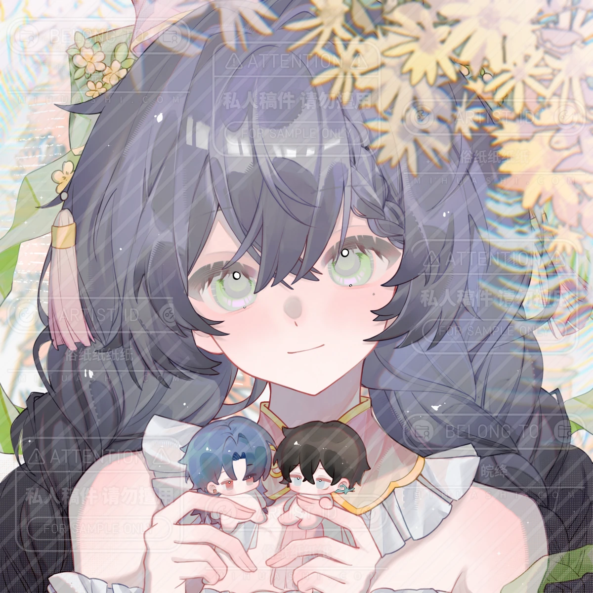 近期人物插画 · 05，完整画面