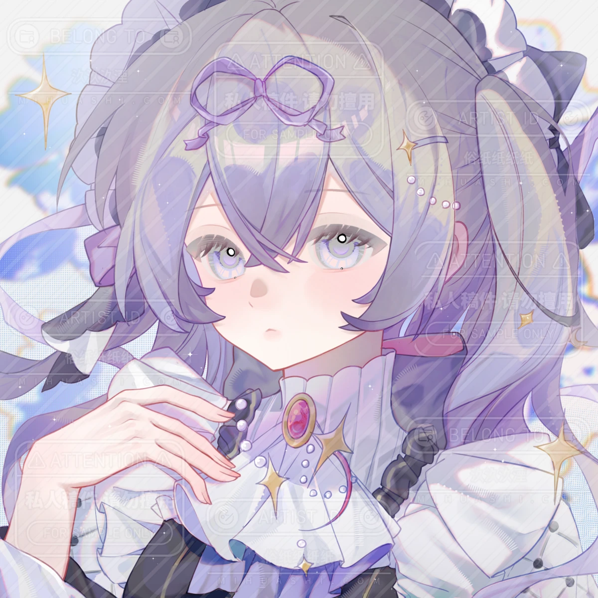 近期人物插画 · 06，完整画面