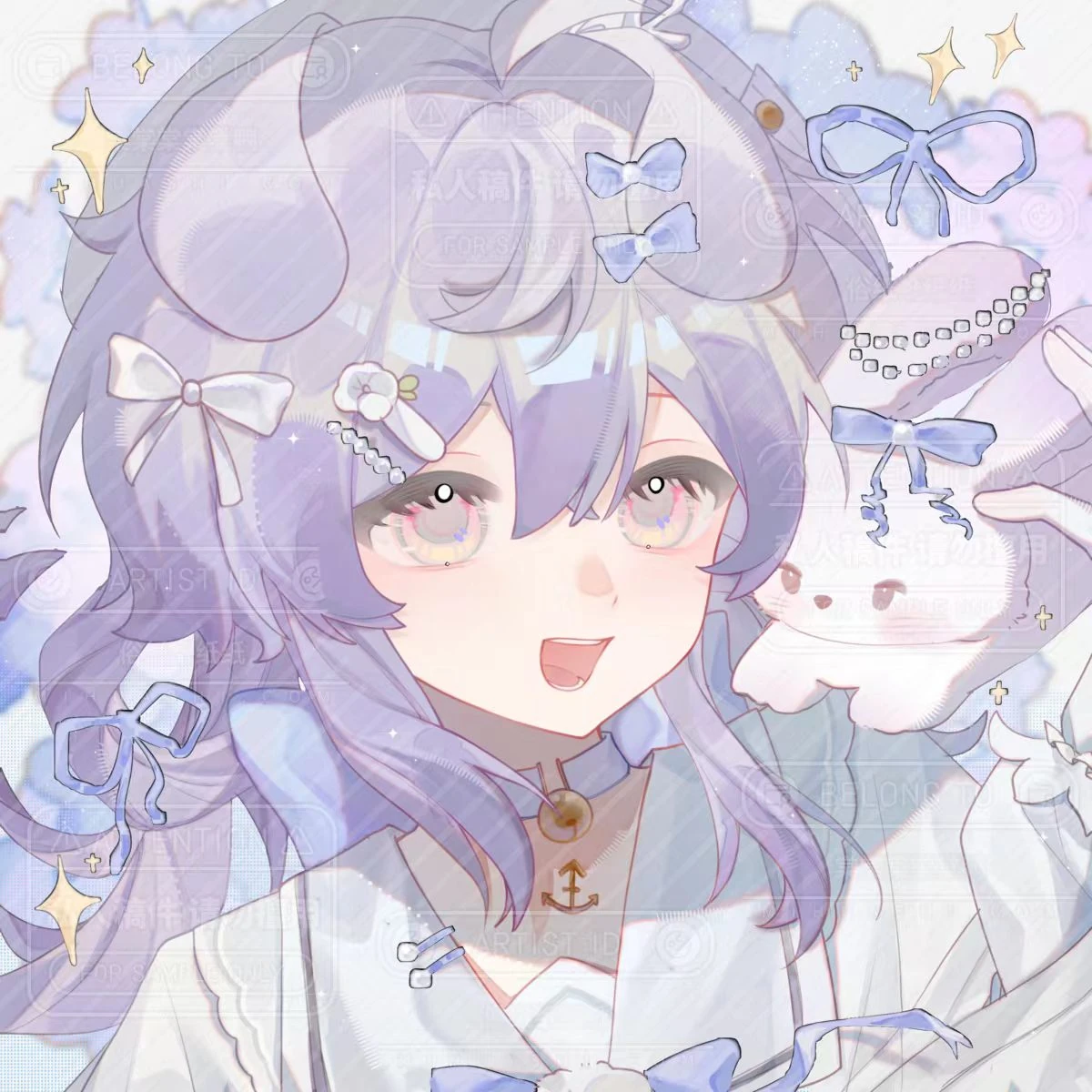 近期人物插画 · 07，完整画面