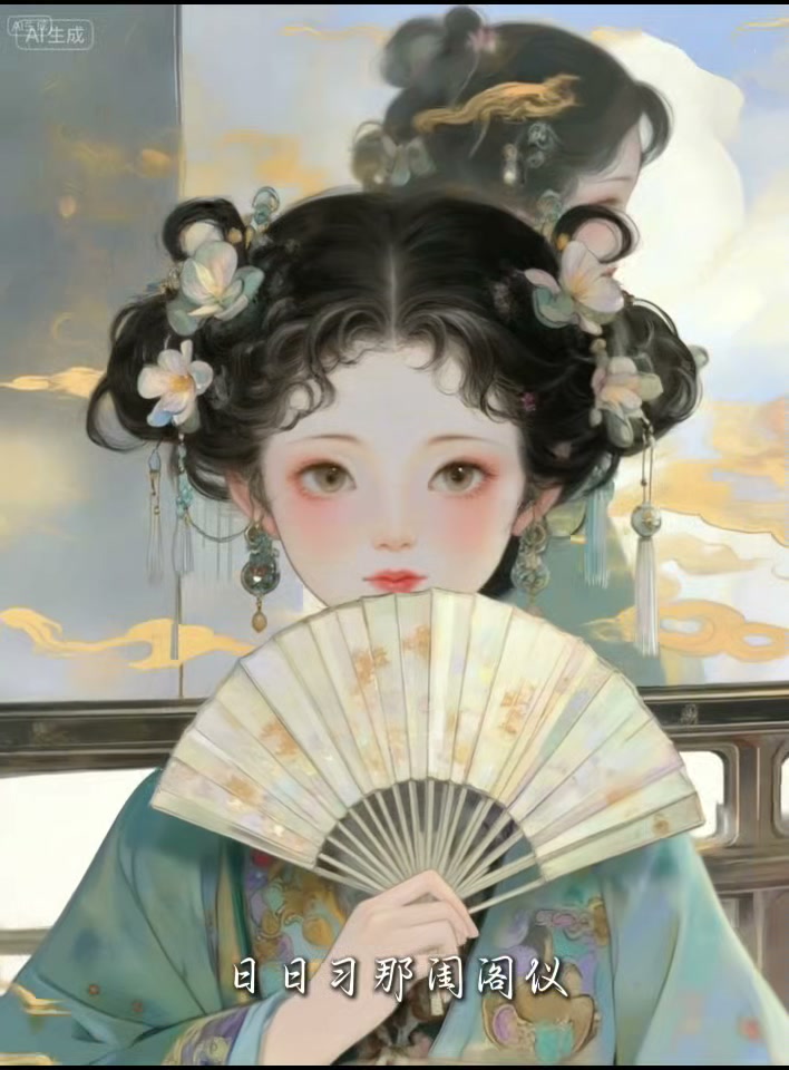 AI 影像 · 古风人物，完整画面